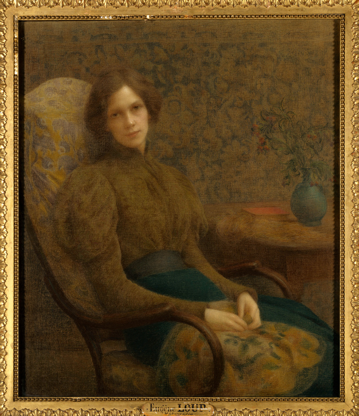 Eugène Loup, Mélancolie, vers 1901, pastel sur toile, H. 104,0 ; L. 90,0 cm.