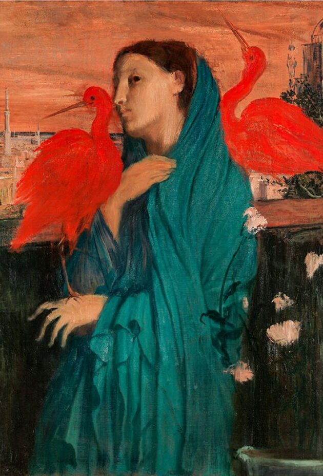 Degas femme aux ibis