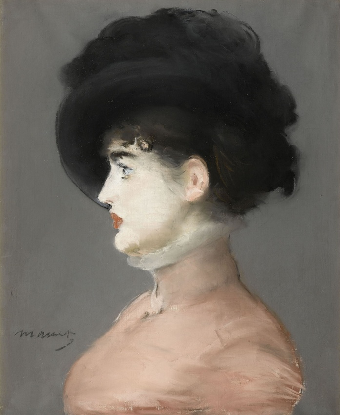 Portrait d'Irma Brunner, Edouard Manet, vers 1880, pastel sur toile et châssis.