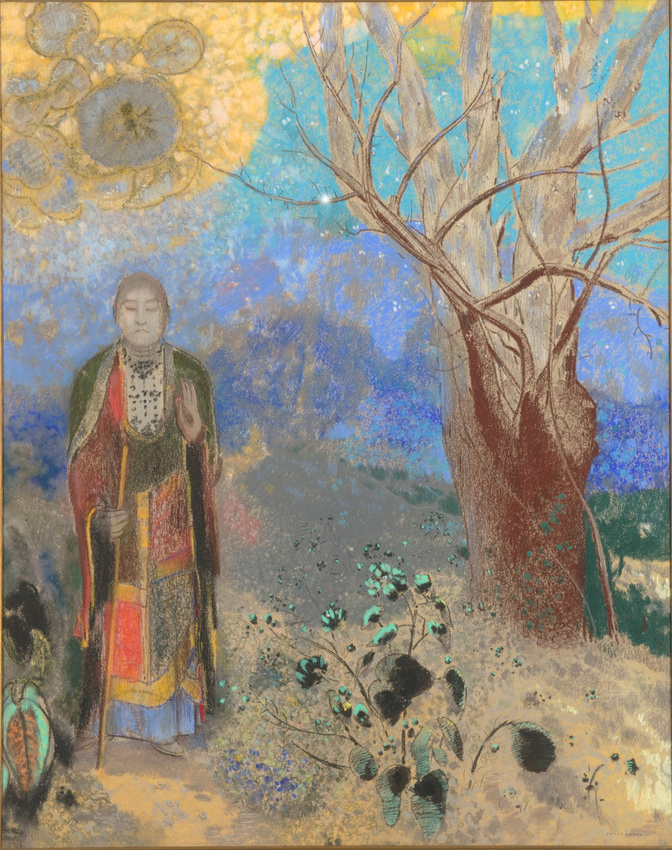Odilon Redon Le Bouddha entre 1906 et 1907