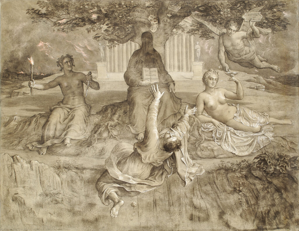 Chute fatale, XI, Poème de l'âme, Louis Janmot, 1872