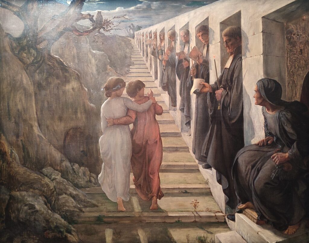 Le mauvais sentier, Poème de l'âme, huile sur toile, Louis Janmot, 1850
