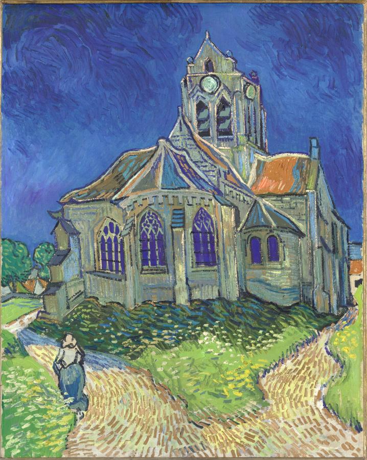 L’Eglise d’Auvers sur Oise, juin 1890, huile sur toile, 94 x 74 cm