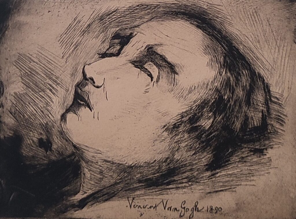 Vincent van Gogh sur son lit de mort 1890, RYSSEL Paul van (Paul Gachet)